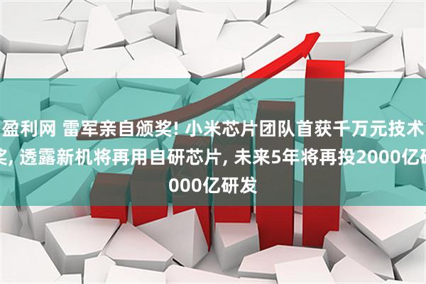 盈利网 雷军亲自颁奖! 小米芯片团队首获千万元技术大奖, 透露新机将再用自研芯片, 未来5年将再投2000亿研发